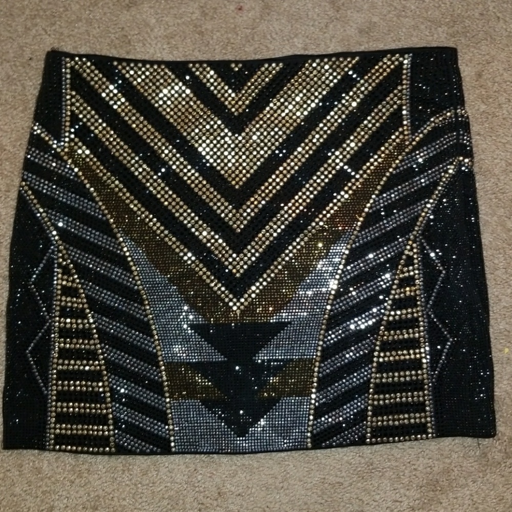 Sparkly mini skirt